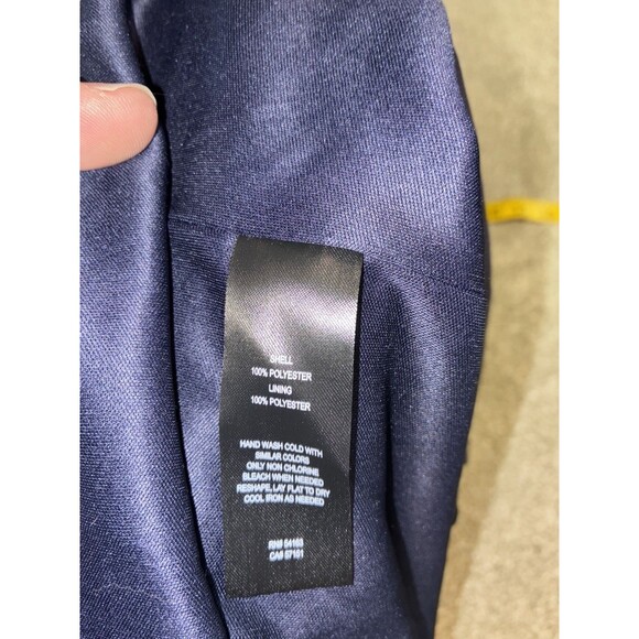 Jessica Howard Navy Chiffon Overlay Gown 20W Formal Evening Maxi Dress NWT - Picture 7 of 8